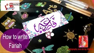 How to write Faria | Calligraphy names | Name lettering