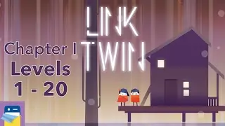 Link Twin: Chapter I, Levels 1 - 20 Walkthrough & iOS iPad Air 2 Gameplay (by Carbon Incubator)
