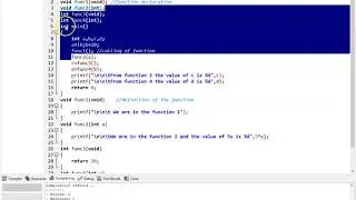 Types of Functions in C