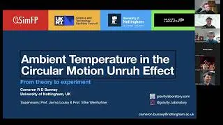 QSimFP Seminar : Cameron Bunney on &ldquo;Ambient temperature in the circular motion Unruh effect&rdquo;