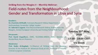 Field-notes from the Neighbourhood:​ Gender and Transformation in Libya and Syria