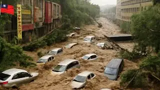 Typhoon Ragasa SLAMS Taiwan &mdash; Giant Tsunami Destroys Bridges & Submerges Hualien!