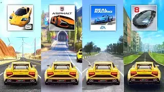 Lamborghini Gallardo Top Speed in Asphalt Nitro, Asphalt 9, Real Racing 3 & Asphalt 8