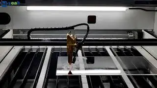 HL 570 60W CO2 Laser Engraver Cutter Cutting Engraving 3MM Acrylic