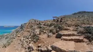 Walking around Balos, beach Crete Grece 360