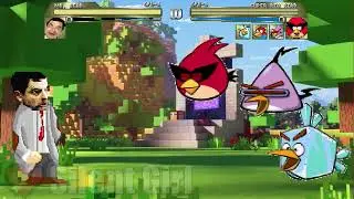 REQUESTED BY @thesquid2438: Mr. Bean vs Team Super Red Bird - Mugen Battle