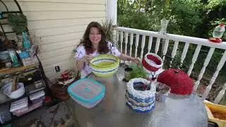 Twirling News Paper Tubes for Basket Weaving