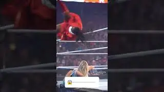 Reggie jumps in style in the ring with Dana Brooke in the WWE Raw NXT Match #shorts