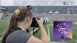 Закулисные съемки с фотографом команды Minnesota Vikings во время ночной тренировки в тренировочн...