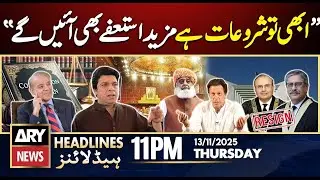 More resignations will come, says Senator Faisal Vawda | ARY News 11 PM Headlines | 13th Nov 2025