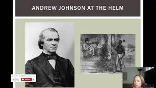 US History 1865 - Present: Dr. Megan K. Sethi: Lecture 1: Reconstruction