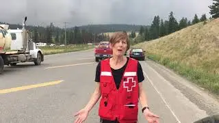 Report from Highway 20 : the fire jumps from one side of the road to the other