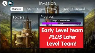 Gems of War Invasion Easy Fast Low Level team! Best guide and strategy!