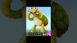 pixel art (noob vs pro vs hacker) turtle ✨ minecraft #shorts