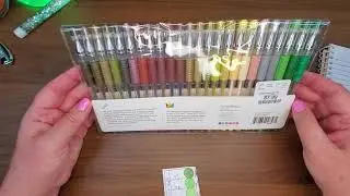 Kingart&reg; Swatching | Twin-Tip Metallic Pens & Earth Tone Gel Pens