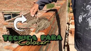 &iquest;Como poner y pegar ladrillos? TECNICA - Construcci&oacute;n  de pared