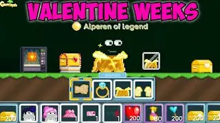 Breaking 10,000 Gbc Got 2....(Making Golden Sunset Cape) Valentine Weeks | GrowTopia