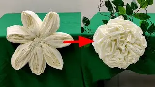 Flower fold design for beginners table skirting tutorial for wedding event debut civil wedding