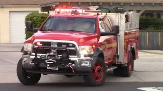 LACoFD Engine 73 & Patrol 73 Responding