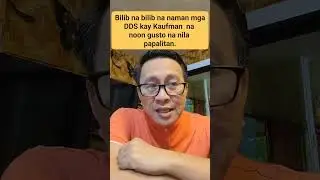 HINDI NA ALAM NG MGA DDS KUNG MANINIWALA PABA SILA KAY KAUFMAN O GAWIN NALANG NILANG BAYANI O SANTO