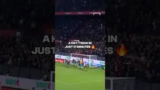 A HAT-TRICK in just 17 MINUTES from SANTIAGO GIMENEZ 🤯 #shorts #football #soccer