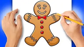 Como DESENHAR o GINGERBREAD GUY do STUMBLE GUYS  Passo a Passo   Como DIBUJAR al GINGERBREAD GUY