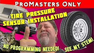 Ram ProMaster: Replacing TPMS tire pressure sensors. Hot tip: buy the pre-programmed ones! Only!