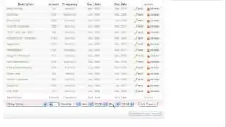 5- Regular Expenses Screen