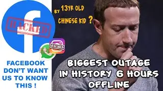 FACEBOOK's Biggest Disaster in History | Hacked Or Not ? | Biggest Outage In Tech History 😱