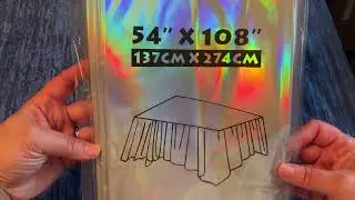 Iridescent Tablecloths REVIEW ✨ Easy Cleanup for Parties! #MomPartyHack #BirthdayDecor #Review