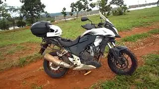 Honda CB 500X com pneus off road / uso misto - 3.000 km depois