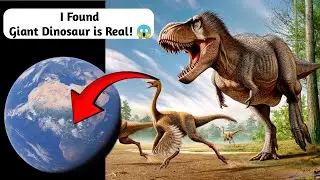 Found Giant Dinosaur 😱 is real! On Google Map And Google Earth 🌎 #dinosaur #earth #map #googleearth