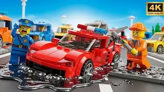 LEGO City Heatwave: The Tarmac is Melting the Cars! ☀️🌡️🚗