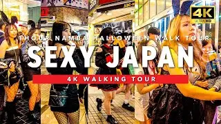 [🇯🇵Osaka 💖] 2024 1 hour night Namba Halloween walk in Namba, Japan 4K 60fps ASMR
