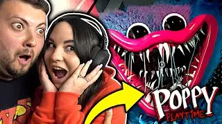 MOJA DZIEWCZYNA GRA w POPPY PLAYTIME PIERWSZY RAZ! *Żona*