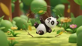 Un Peque&ntilde;o Panda de Minecraft Rod&oacute; Hacia el R&iacute;o | Rimas para Ni&ntilde;os y Canciones Infantiles