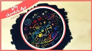 How to make scratch drawing | Diy scratch art | Magic drawing | magic scratch drawing for kids