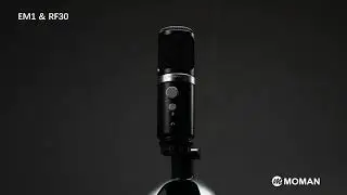 Moman EM1 & RF30 USB Microphone Kit for Live Streaming Portable Mic Studio