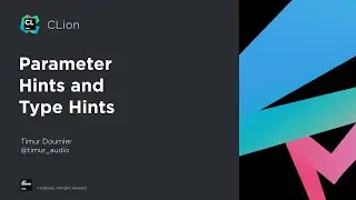 Parameter hints and type hints in CLion