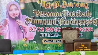 live siang ini pengajian Akbar ustazah mumpuni di kacor kutoarjo