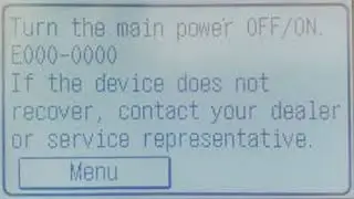 Canon 2204 Error E000 0000।।Fix Canon Error