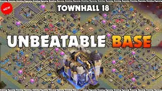 TOP-10 NEW TH18 BEST WAR BASE || TH18 TROPHY PUSHING WITH COPY LINKS ||TH18 ANTI EVERYTHING