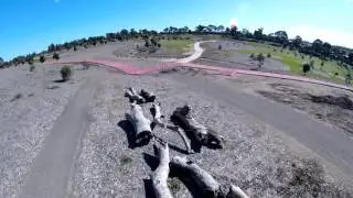 FPV Racing Drone Crash filmed with go pro session