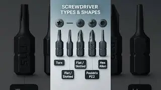 Screwdriver Types & Uses 🔧🪛 | Torx, Slotted, Pozidriv, Allen Explained!
