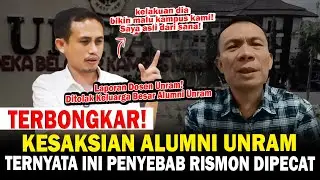 Terbongkar! Kesaksian Alumni Unram Ternyata Ini Penyebab Rismon Dipecat