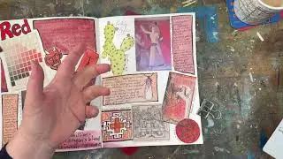 Color Stories - RED. Weekly spark art journal