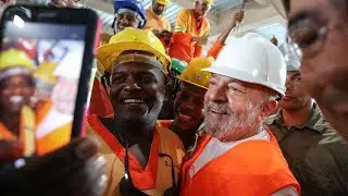 Visita de Lula na obra do metr&ocirc; em Salvador