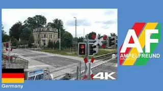 [4K] Der neue Siemens Bahnübergang in Borgsdorf (Level Crossing 踏切)
