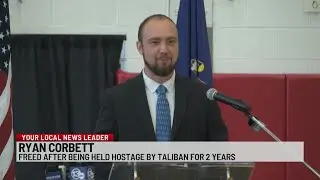 Ryan Corbett welcomed home after being detained by Taliban