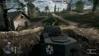 Battlefield 1 - Conquest match 46 (hacker ruins) - support - 1080p 60fps PC - No commentary